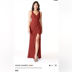 Azazie Leandra Terracotta